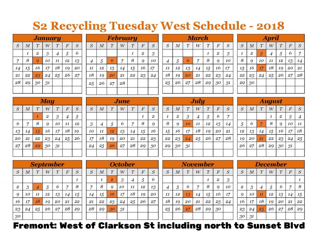 2018 Recycle West Tuesday