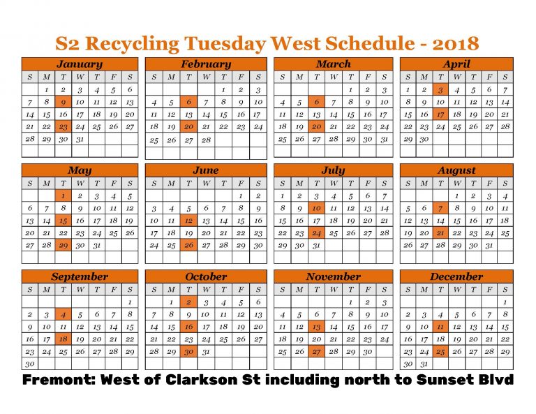 howell township recycling schedule 2018