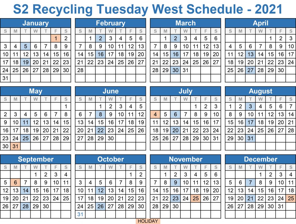 2021 Recycling West Tuesday
